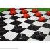 Garden Games Giant Checkers | 10'x10' Mat | Red and Black B01MTCS3LK